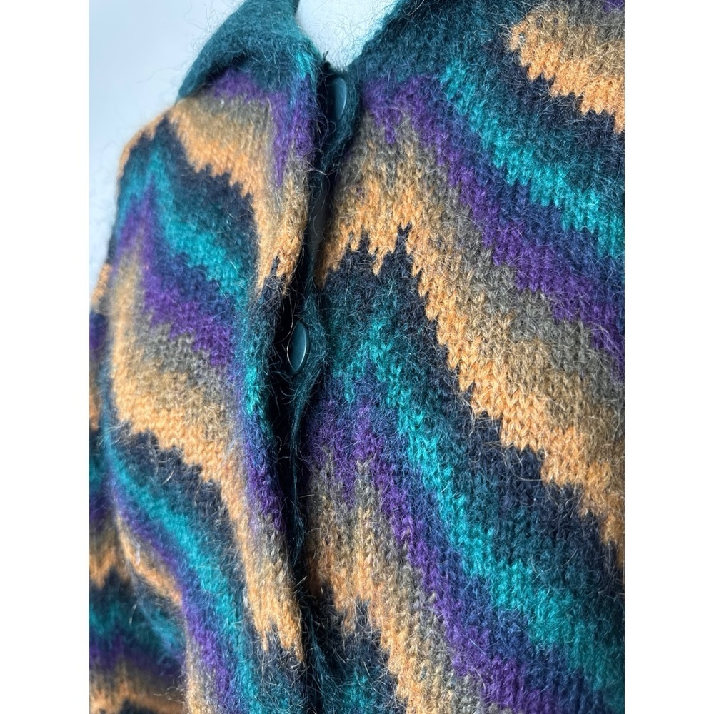 Vintage Designer Linda Allard for Ellen Tracy Mohair Cardigan Sweater Size Small - Picture 3 of 6